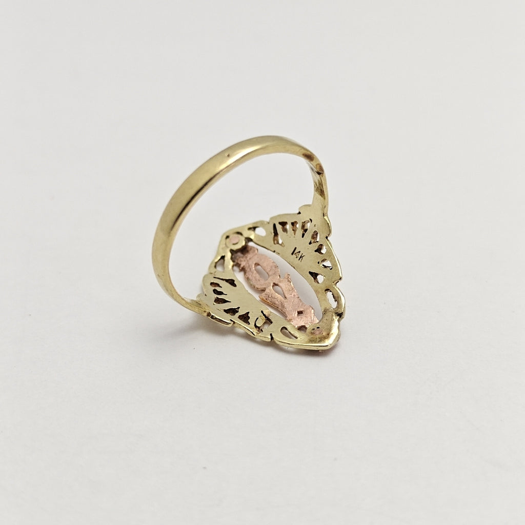 ANILLITO ORO COMBINADO 14 K 2.6 GRMS (SEMINUEVO)