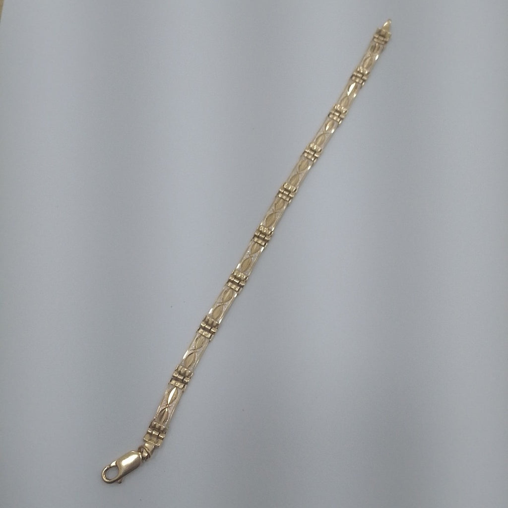 PULSERA ORO COMBINADO 14 K 12.5 GRMS (SEMINUEVO)