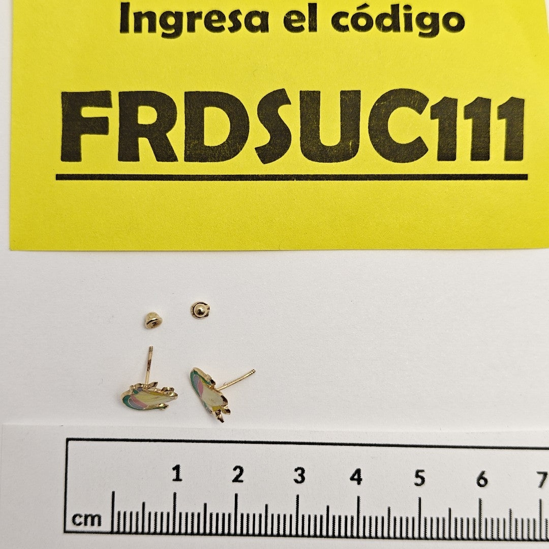 BROQUELES PAR ORO 10 K 0.3 GRMS (SEMINUEVO)