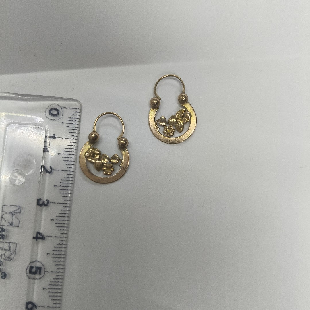 ARRACADAS PAR ORO 8 K 1,50 GRMS (SEMINUEVO)