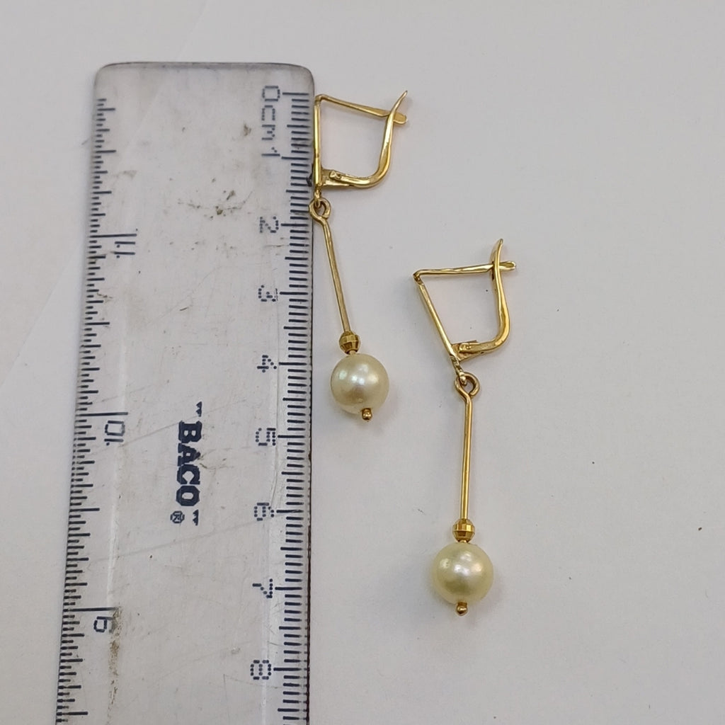 ARETES PAR ORO 14 K 3,90 GRMS (SEMINUEVO)