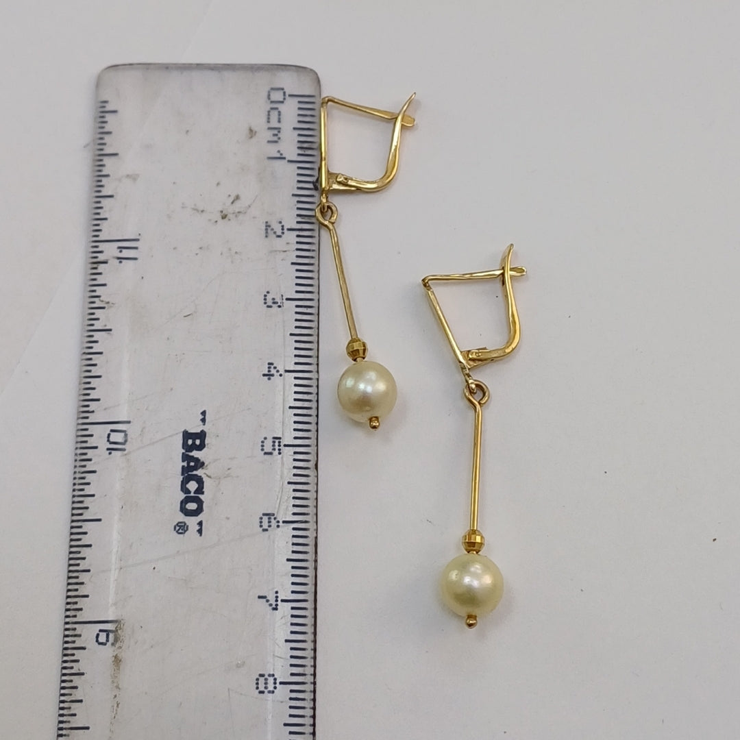 ARETES PAR ORO 14 K 3,90 GRMS (SEMINUEVO)