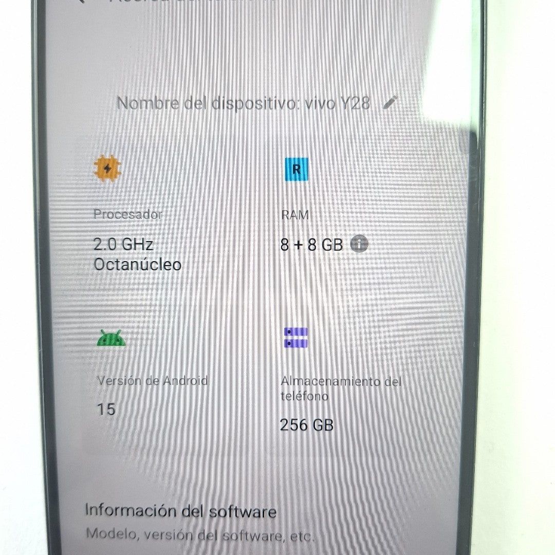 CELULAR VIVO Y28 V2352 256 GB 8 GB RAM (SEMINUEVO)
