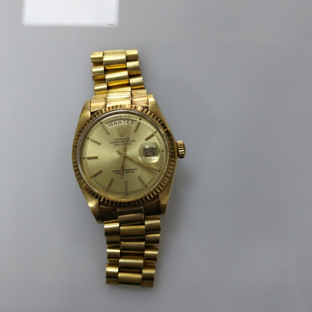 RELOJ CAJA Y PULSO ORO ORO 18 K 118.2 GRMS (SEMINUEVO)