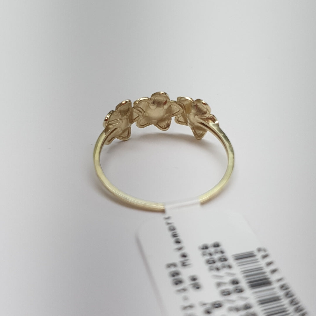 ANILLOS ANILLITO FIG FLORES 10K TALLA 9 1.3 GR (NUEVO)