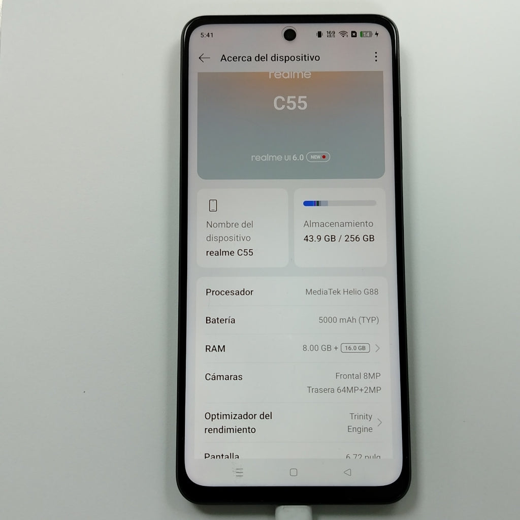 CELULAR REALME C55 RMX3710 (2023) 256 GB 8 GB RAM (SEMINUEVO)