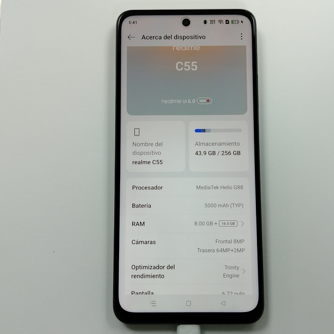 CELULAR REALME C55 RMX3710 (2023) 256 GB 8 GB RAM (SEMINUEVO)