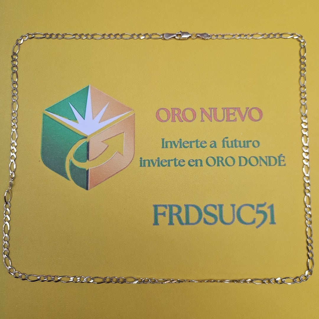 CADENA 3X1 14K 60 CM 9 GR (NUEVO)