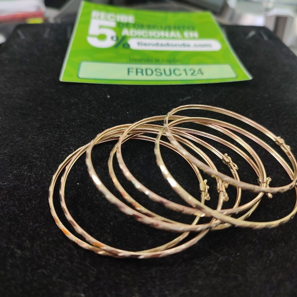 SEMANARIO DE PULSERAS ORO 14 K 16.4 GRMS (SEMINUEVO)