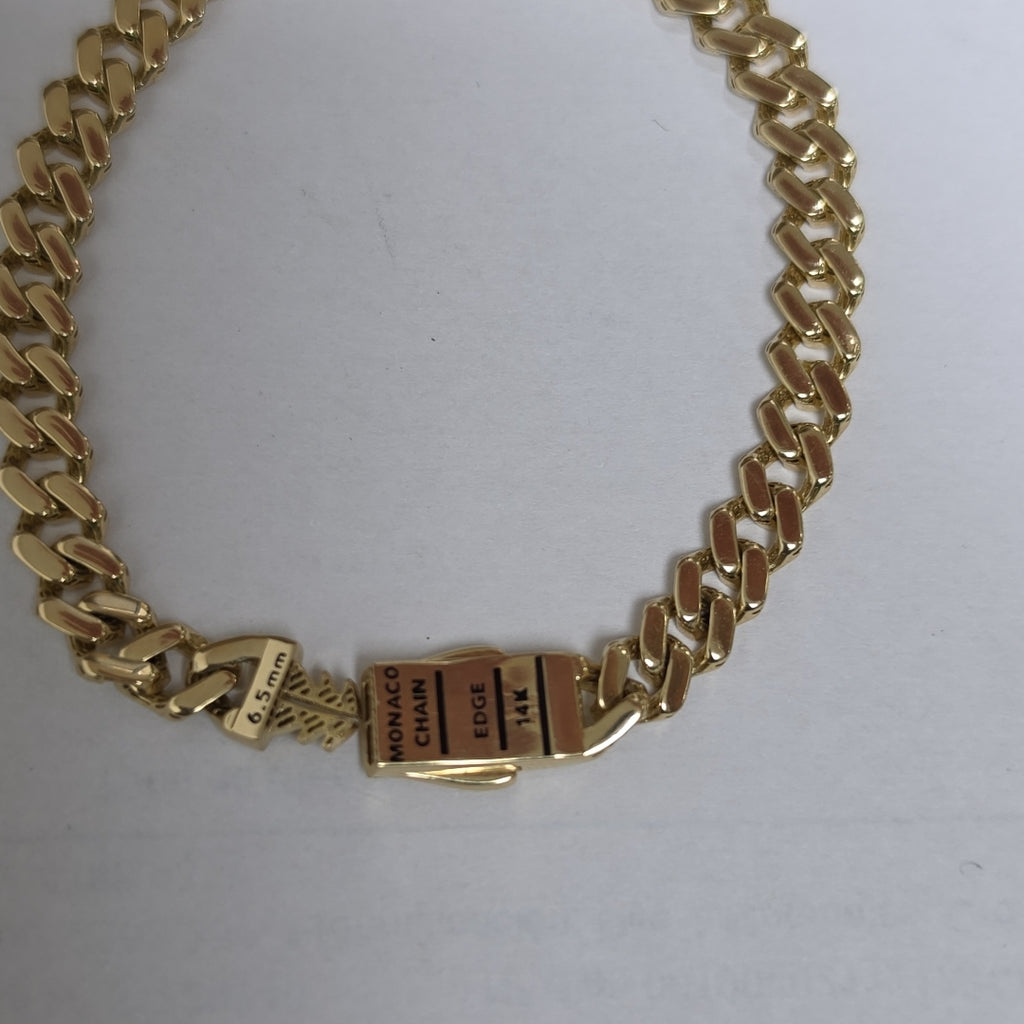 PULSERA MONACO ORO 14K 7.4 (NUEVO)