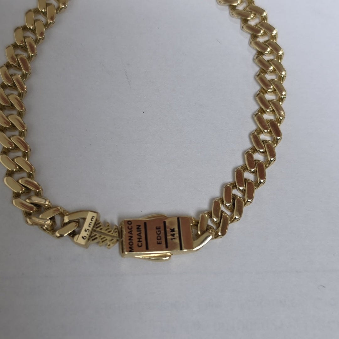 PULSERA MONACO ORO 14K 7.4 (NUEVO)