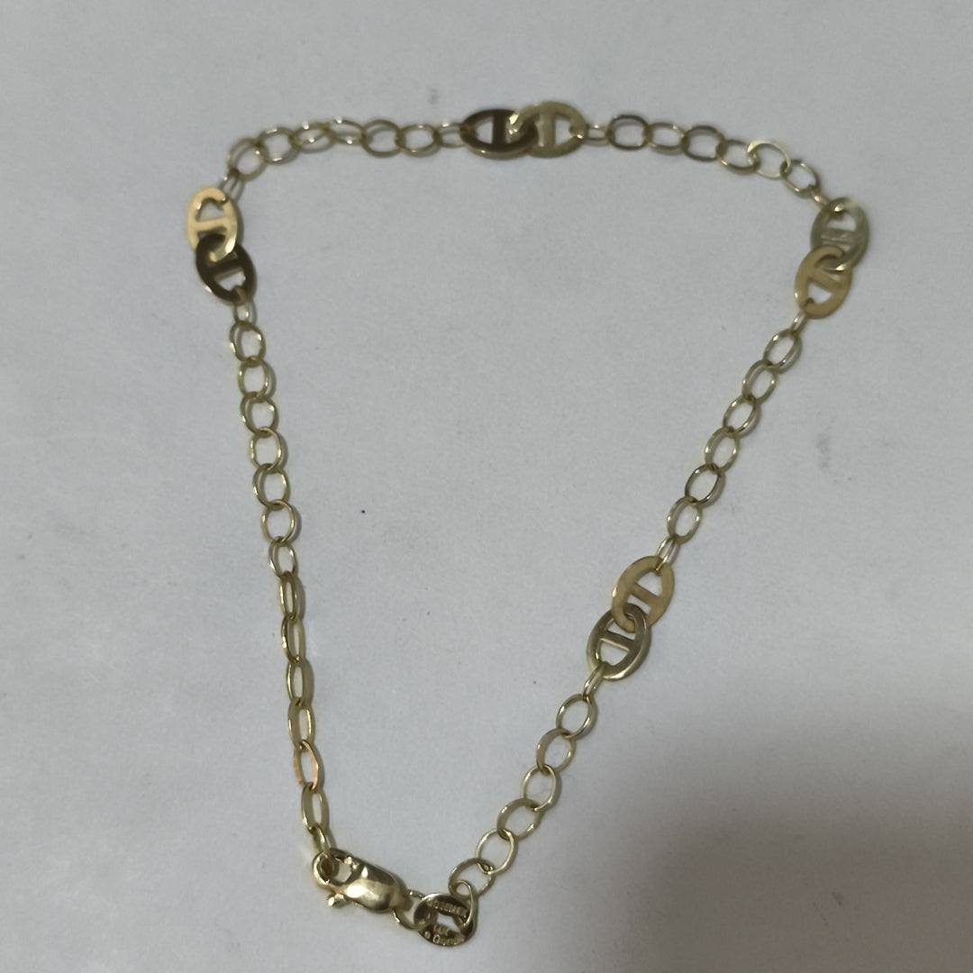 PULSERA ESPECIAL 14K 21 CM 1.9 GR (NUEVO)