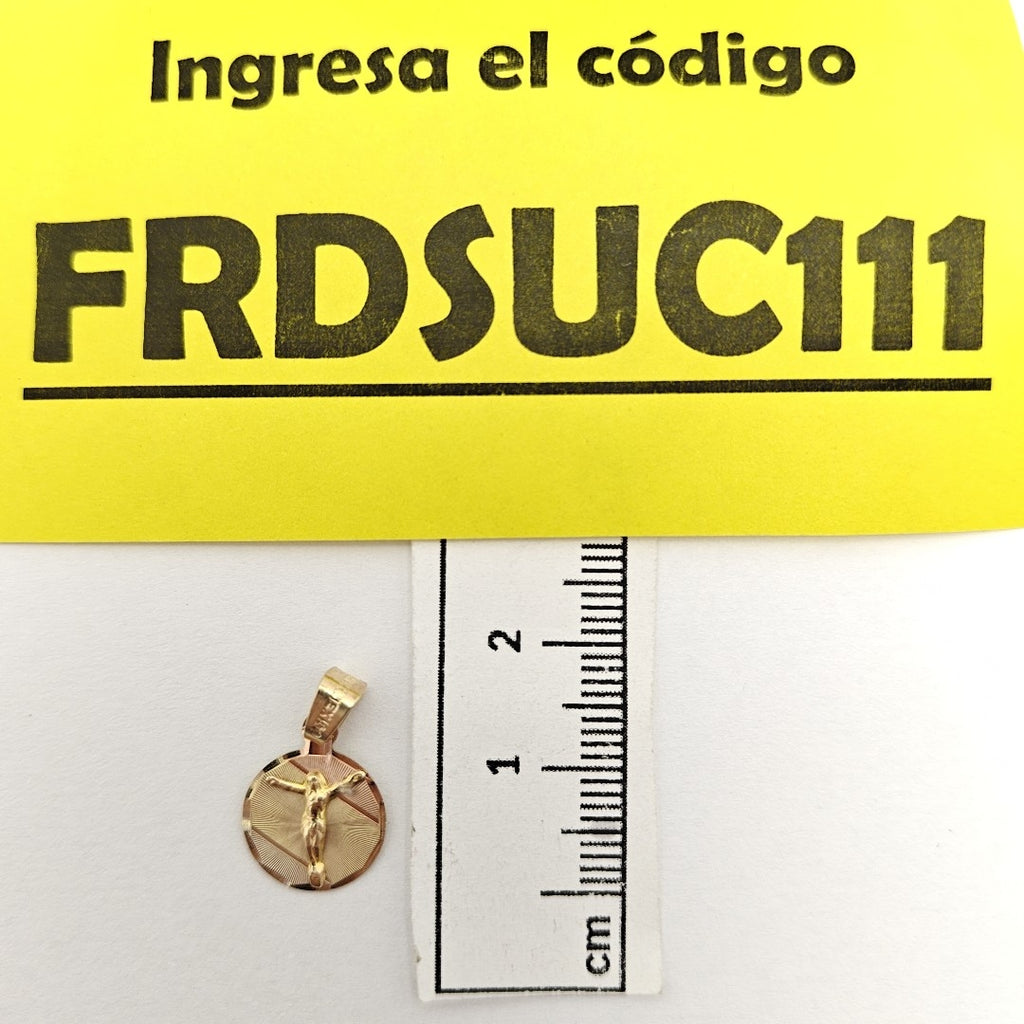 MEDALLA RELIGIOSA ORO COMBINADO 14 K 1,00 GRMS (SEMINUEVO)