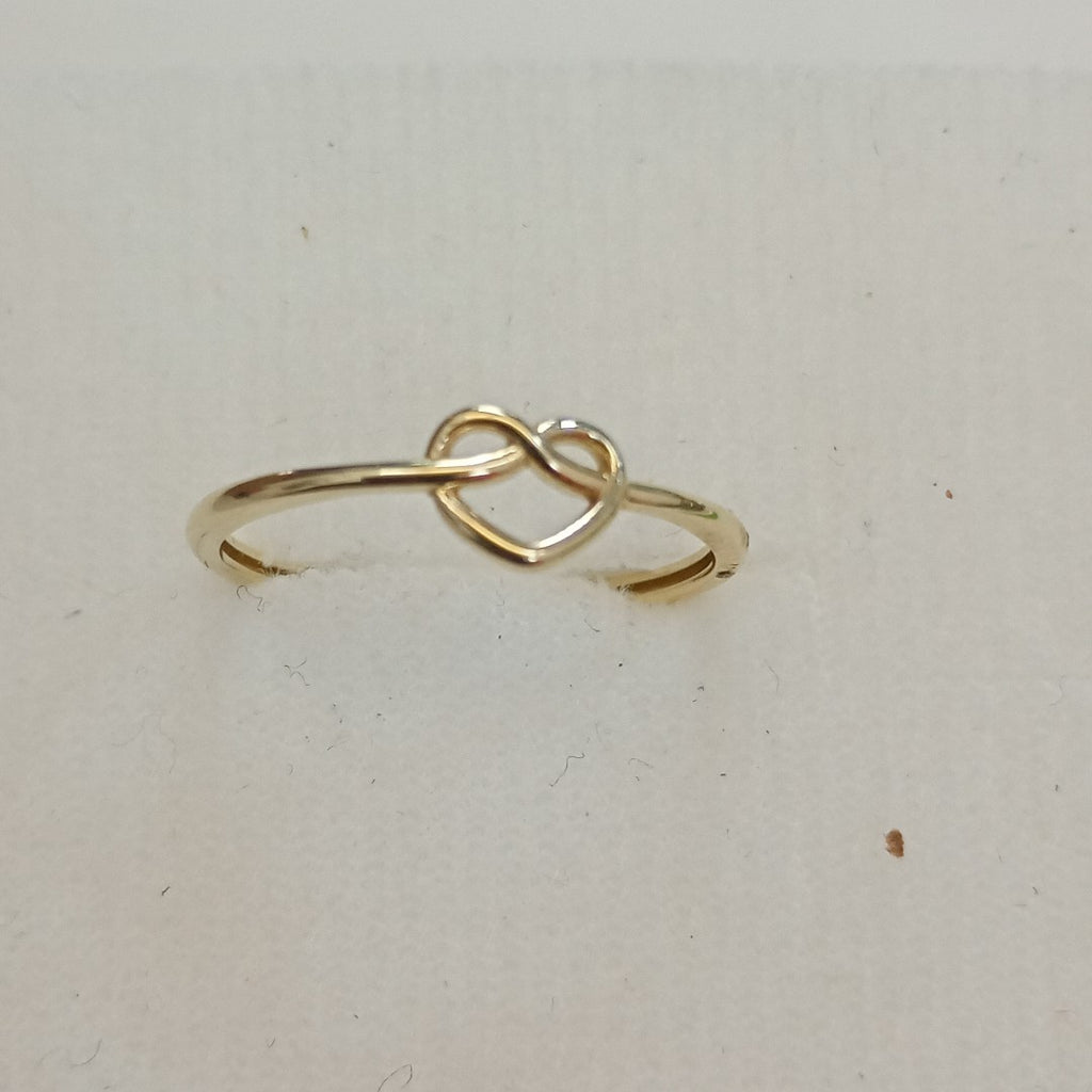ANILLOS ANILLITO FIG CORAZON 10K TALLA 7 0.8 GR (NUEVO)