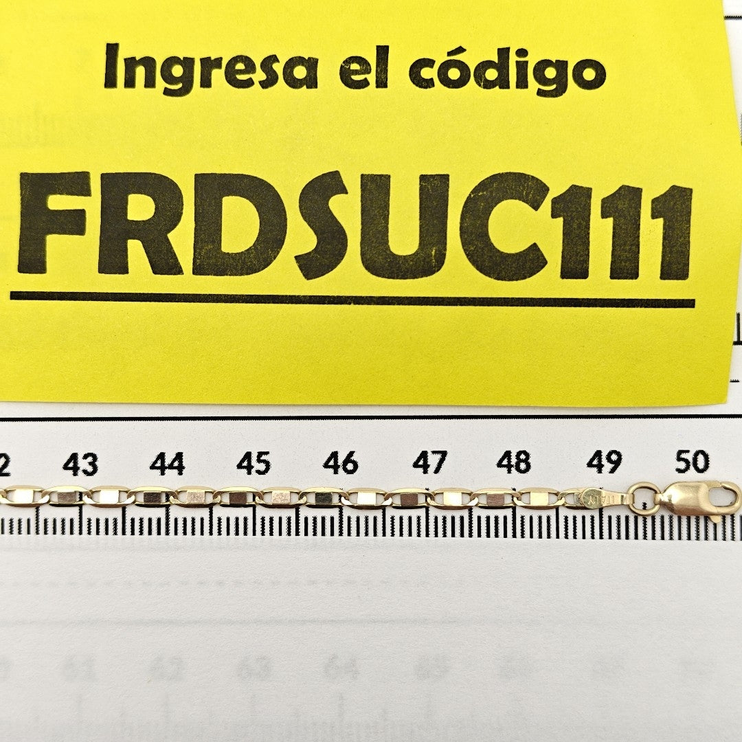 CADENA ORO COMBINADO 14 K 3,00 GRMS (SEMINUEVO)