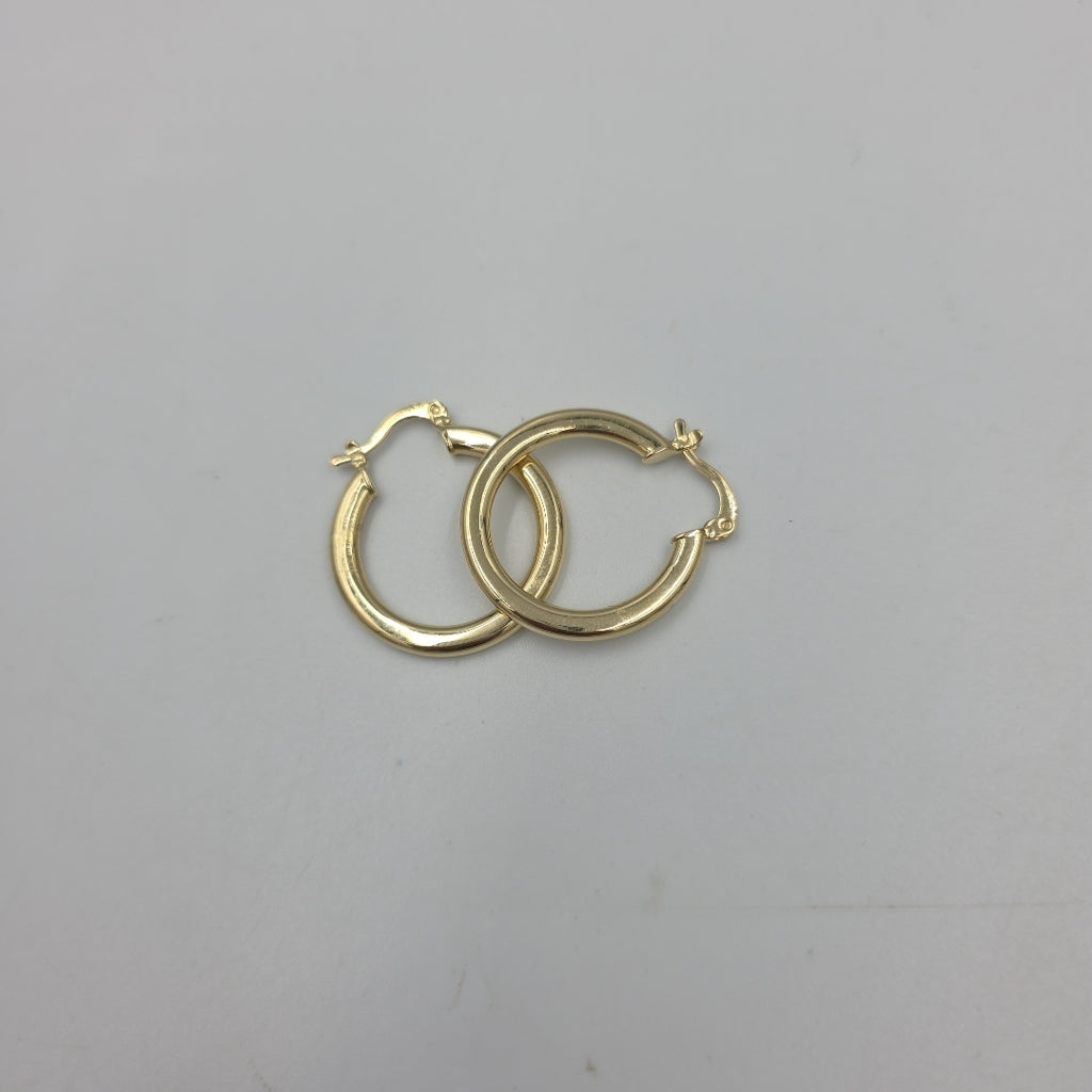 ARETES TEJIDO ARRACADA LISA 14K 2.1 GR (NUEVO)