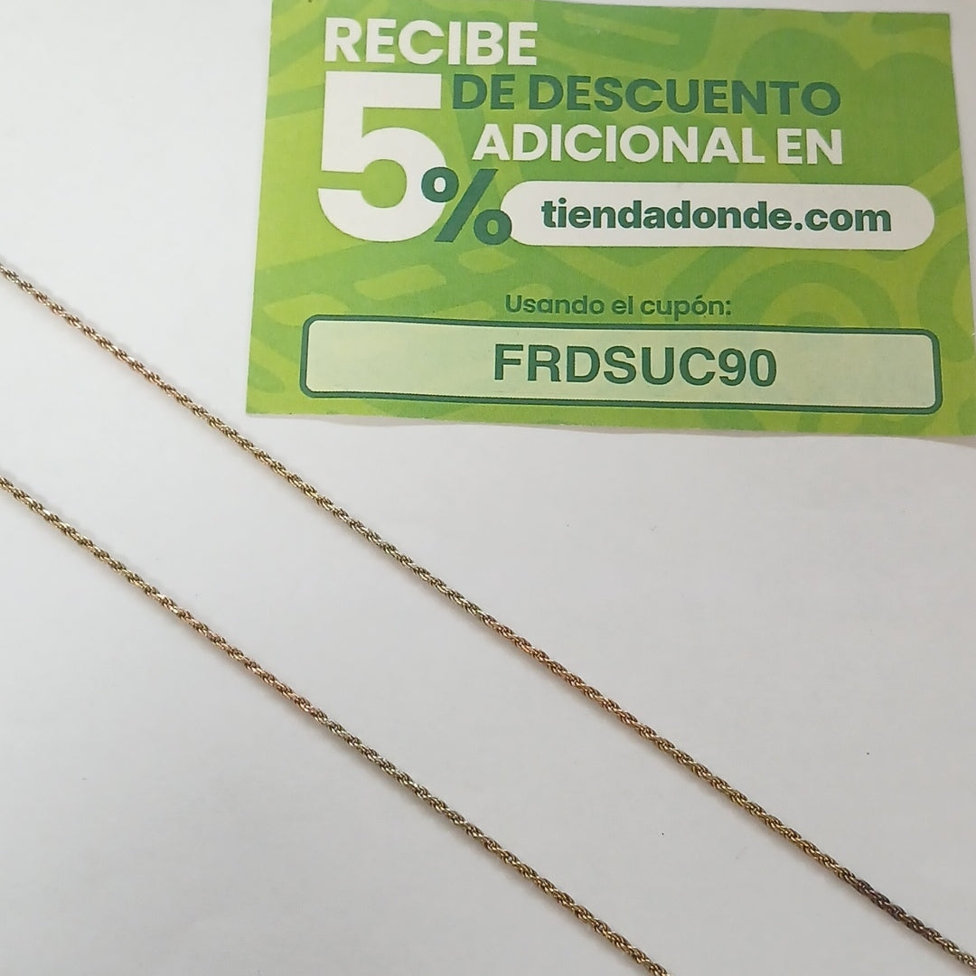 CADENA ORO 14 K 4,50 GRMS (SEMINUEVO)