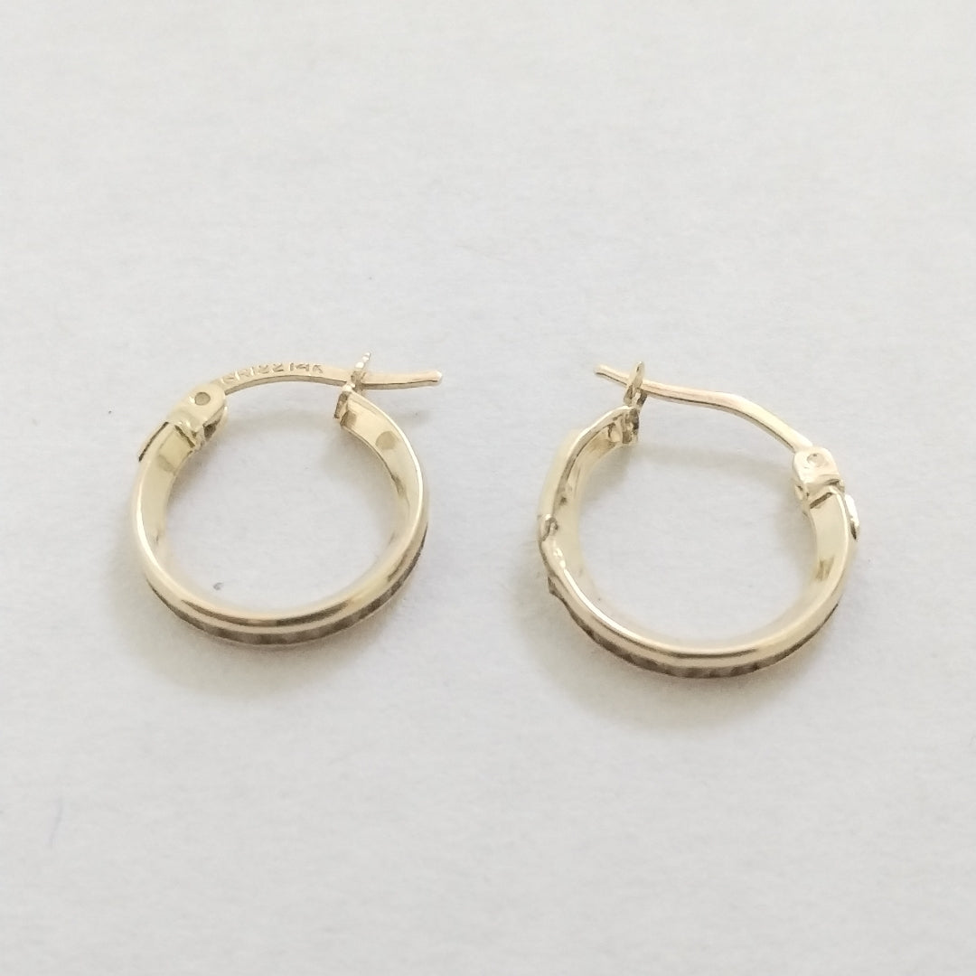 ARRACADAS PAR ORO 14 K 1,20 GRMS (SEMINUEVO)