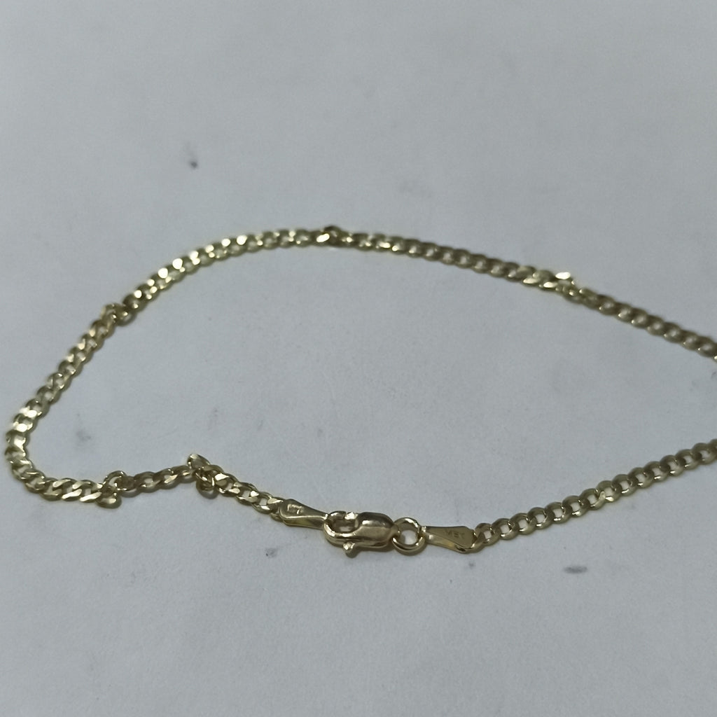 PULSERA BARBADA 14K 21 CM 2.3 GR (NUEVO)