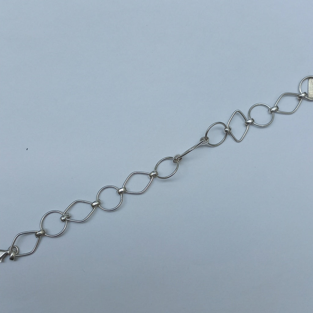 DIJE, ESCLAVA, PULSERA PLATA 16.2 GRMS (SEMINUEVO)