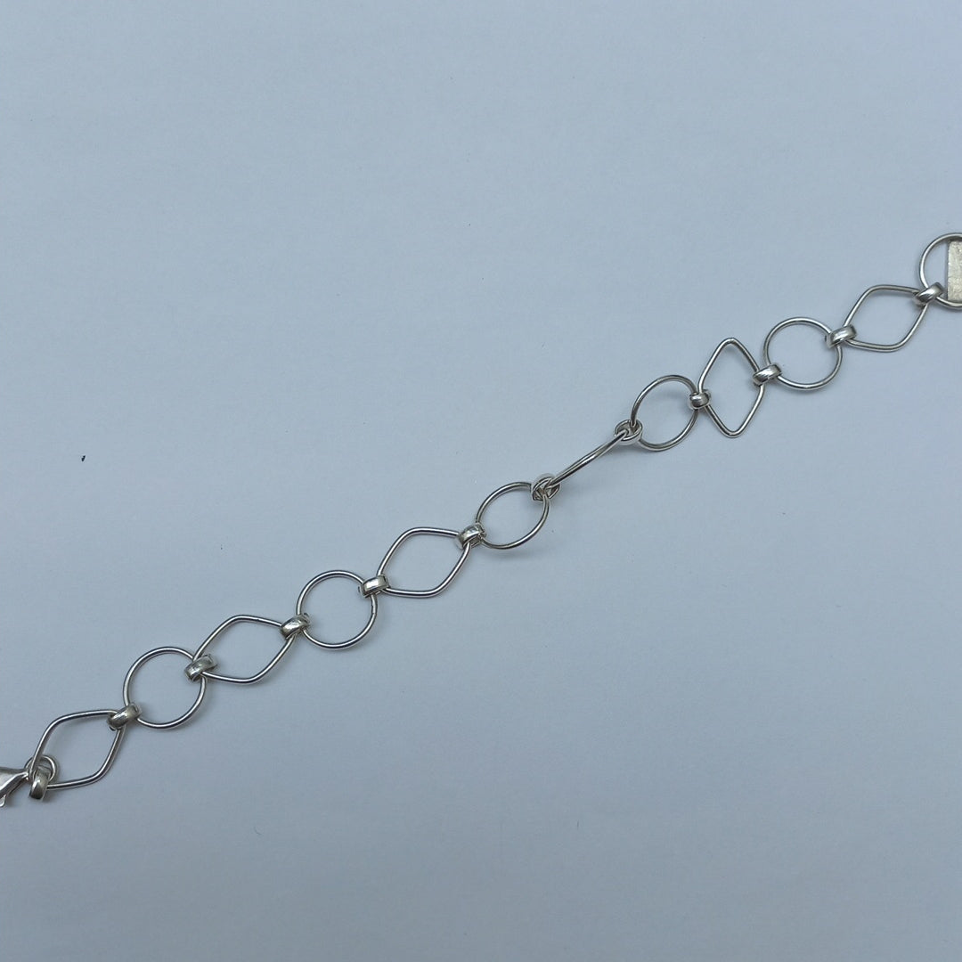 DIJE, ESCLAVA, PULSERA PLATA 16.2 GRMS (SEMINUEVO)