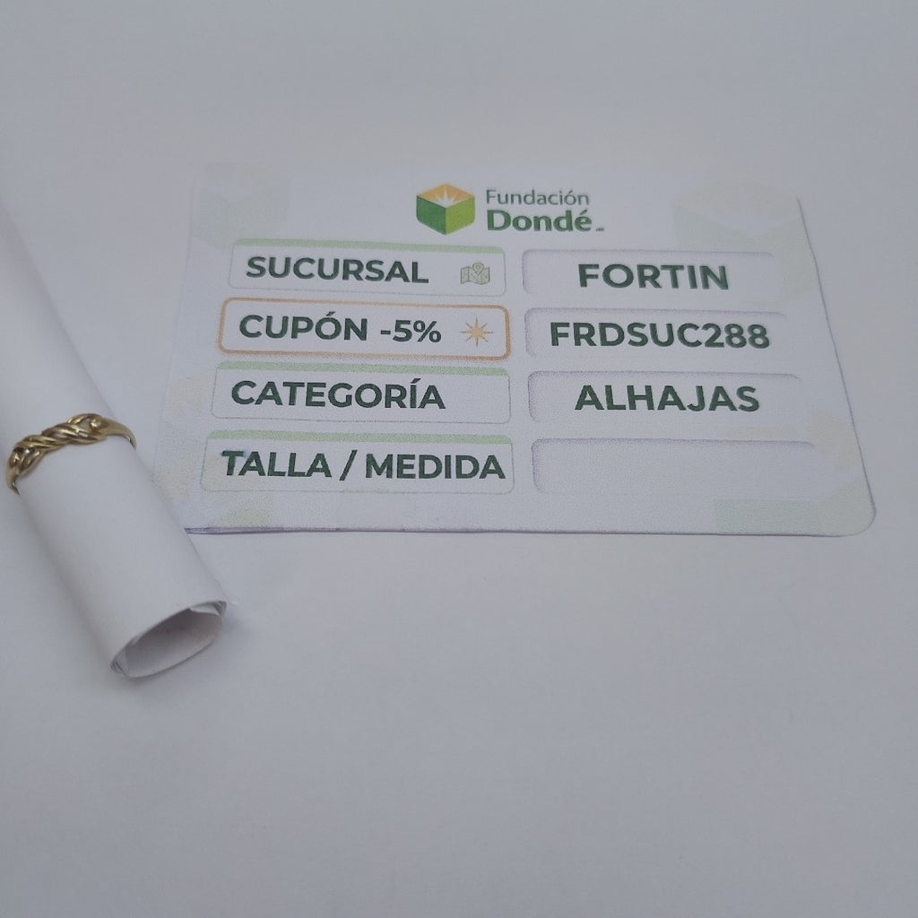 ANILLITO ORO 14 K 1.4 GRMS (SEMINUEVO)