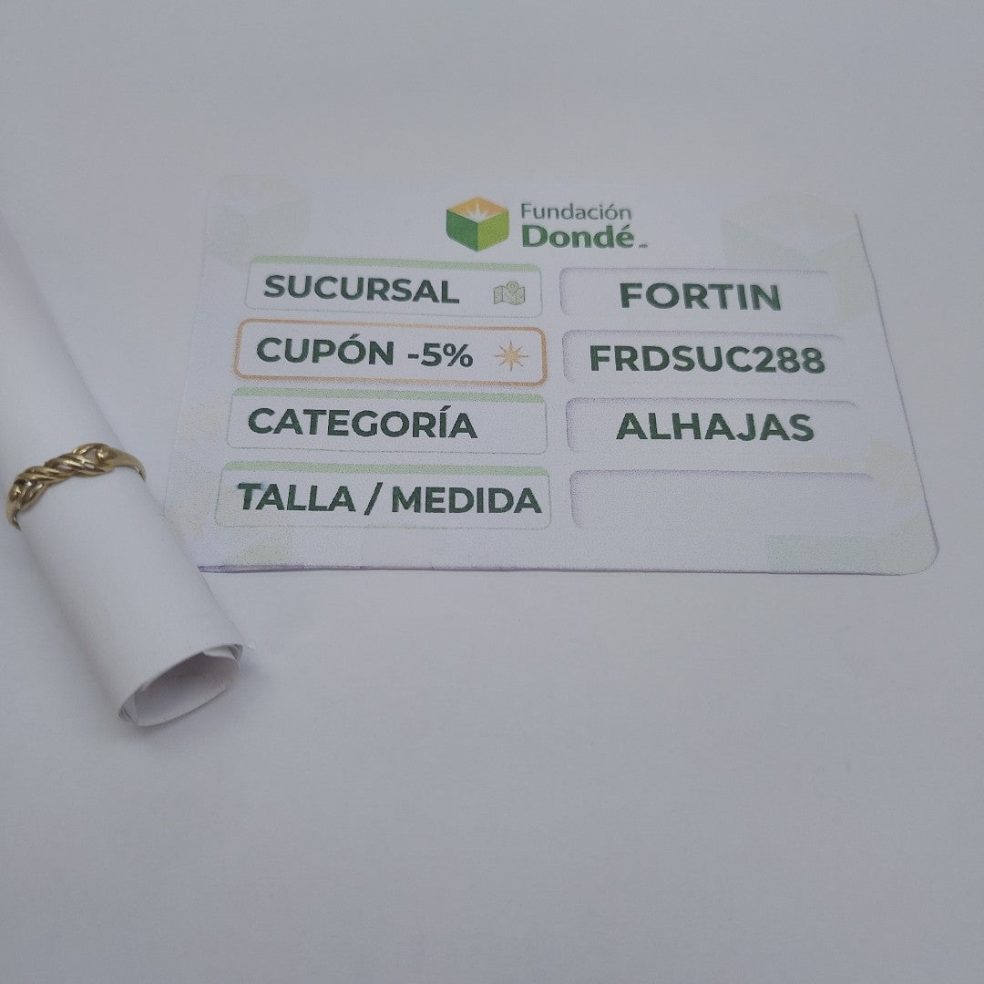 ANILLITO ORO 14 K 1.4 GRMS (SEMINUEVO)