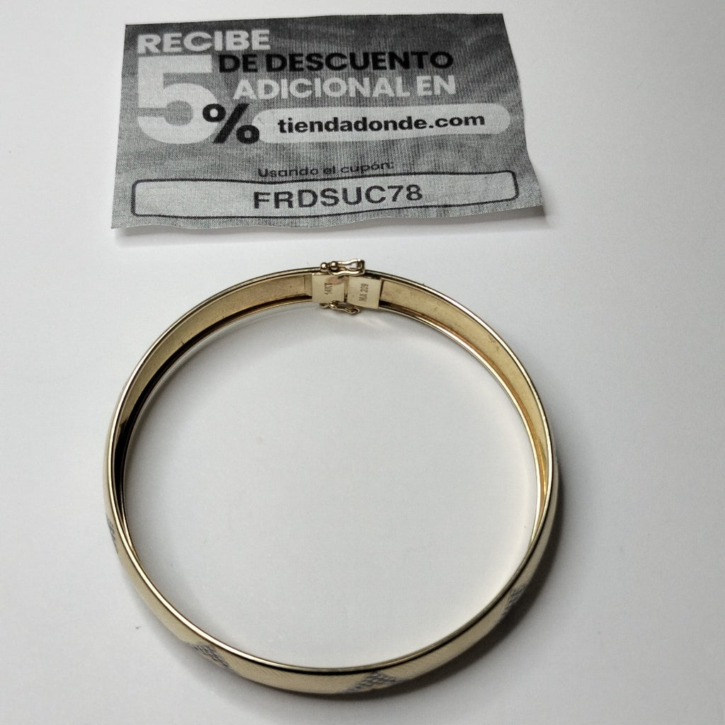 PULSERA RIGIDA ORO 14 K 7,60 GRMS (SEMINUEVO)