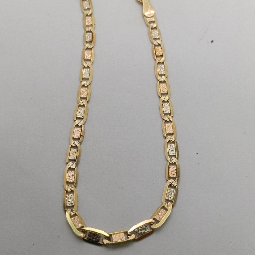 PULSERA ORO COMBINADO 14 K 3,80 GRMS (SEMINUEVO)