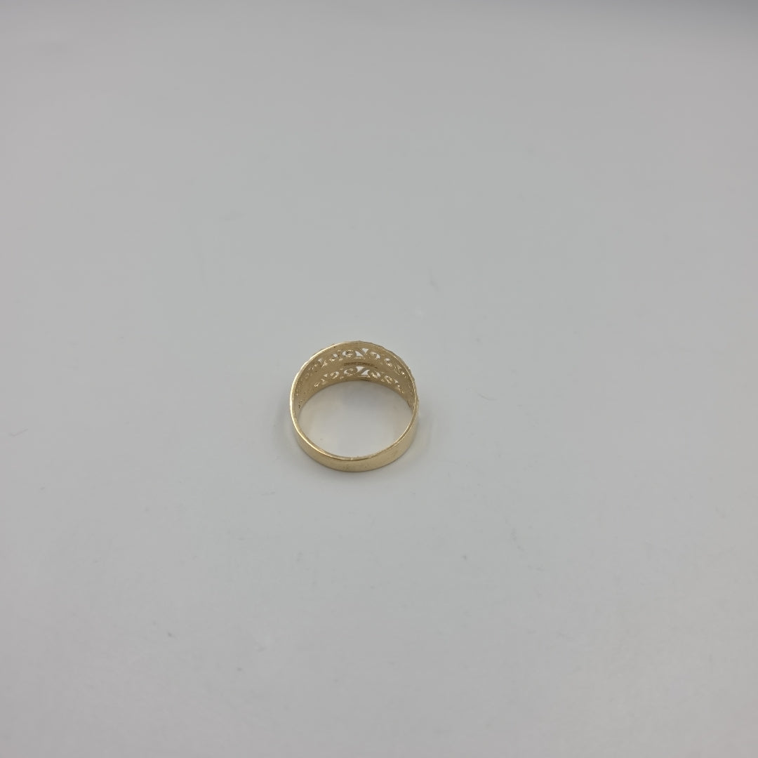 ANILLOS TIPO FILIGRANA 14K TALLA 8.5 3 GR (NUEVO)
