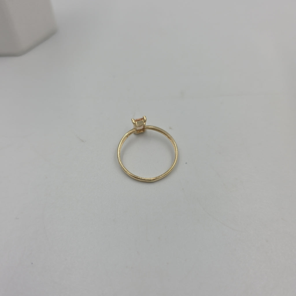 ANILLOS TEJIDO ANILLITO C PIEDRA DE COLOR 14K 8 1.2 GR (NUEVO)