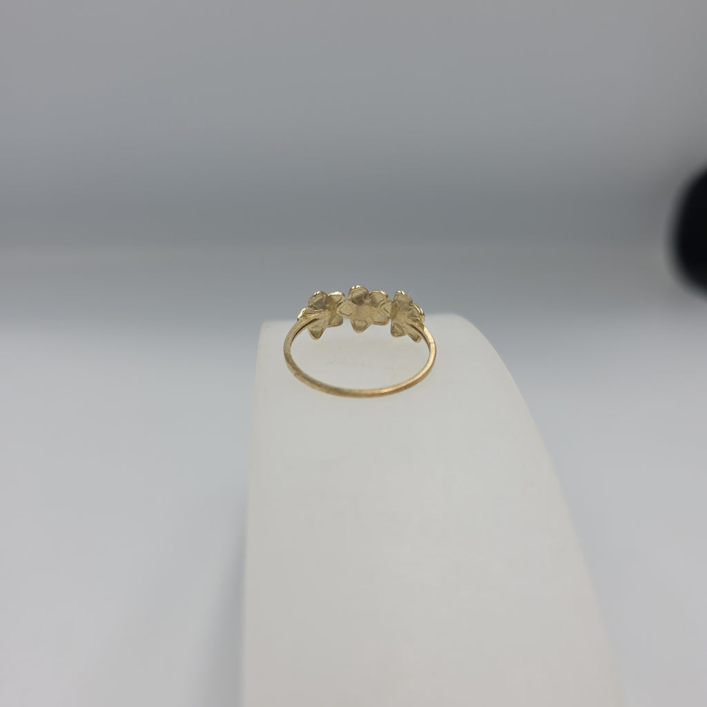 ANILLOS ANILLITO FIG FLORES 10K TALLA 9 1.3 GR (NUEVO)