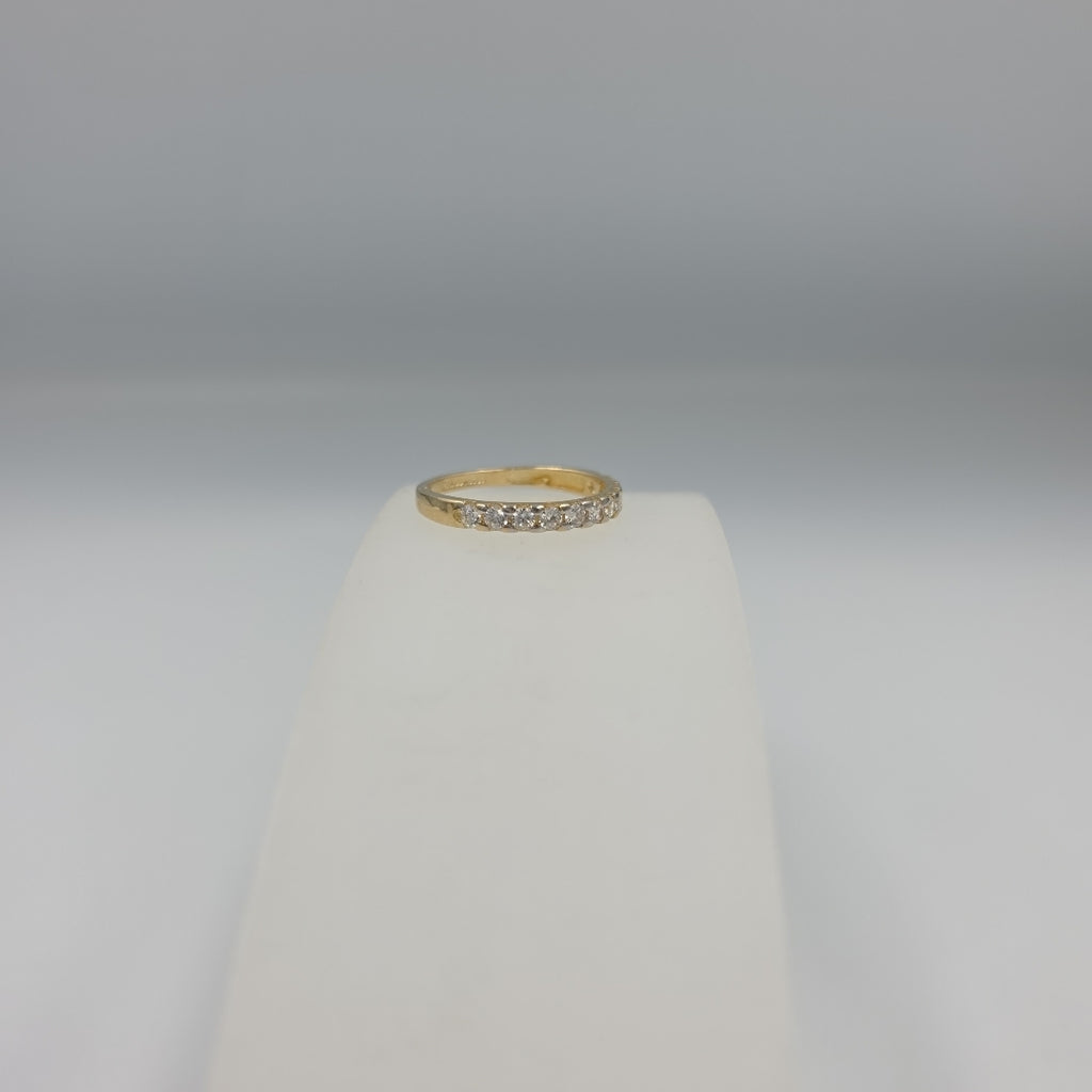 ANILLO ANILLITO MEDIA CHURUMBELA 14K 8 TALLA 2.1 GR (NUEVO)