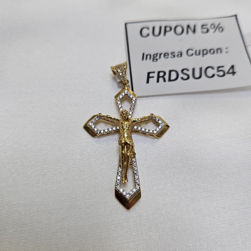 CRUCIFIJO ORO 14 K 4.4 GRMS (SEMINUEVO)