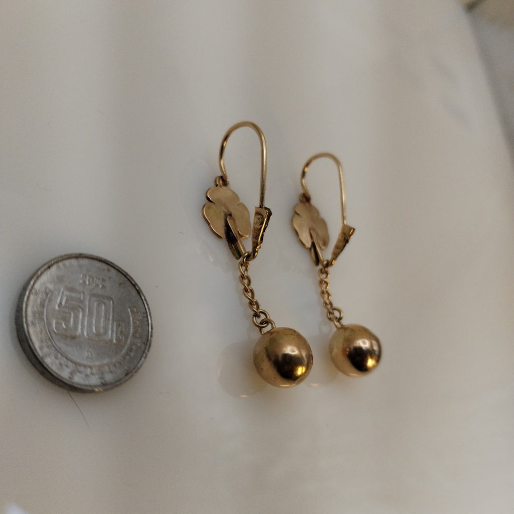 ARETES PAR ORO 8 K 3.2 GRMS (SEMINUEVO)