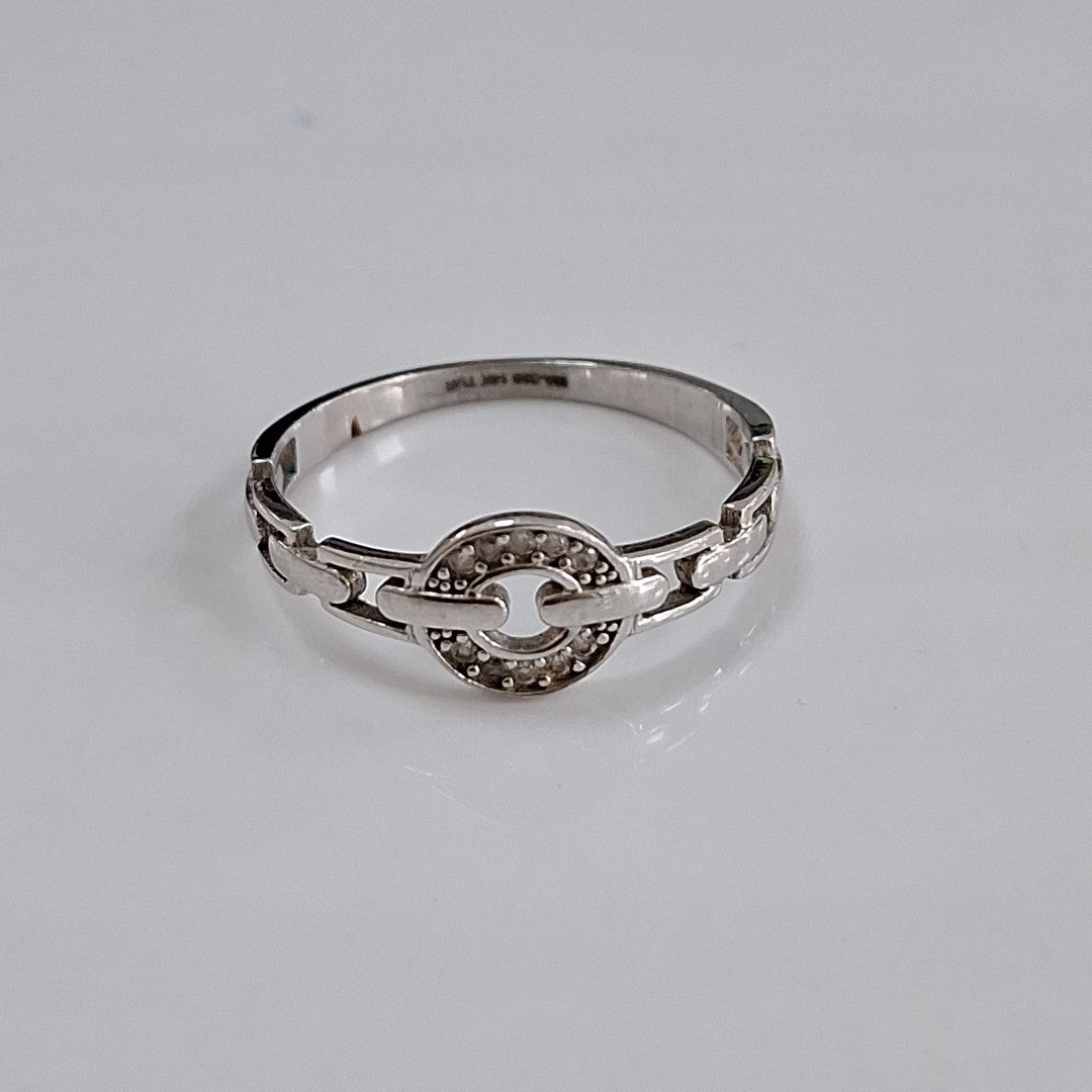 ANILLITO ORO BLANCO 14 K 2 GRMS (SEMINUEVO)