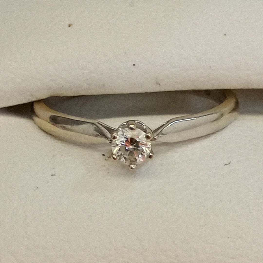 ANILLITO ORO BLANCO 14 K 1,40 GRMS (SEMINUEVO)