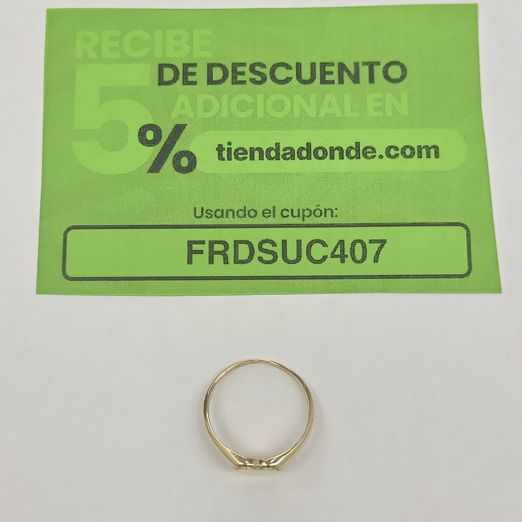 ANILLOS ANILLITO FIG CORAZON 10K TALLA 9 1.7 GR (NUEVO)