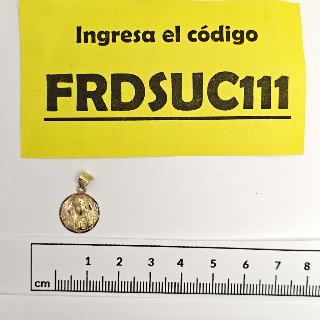 MEDALLA RELIGIOSA ORO COMBINADO 14 K 1,00 GRMS (SEMINUEVO)