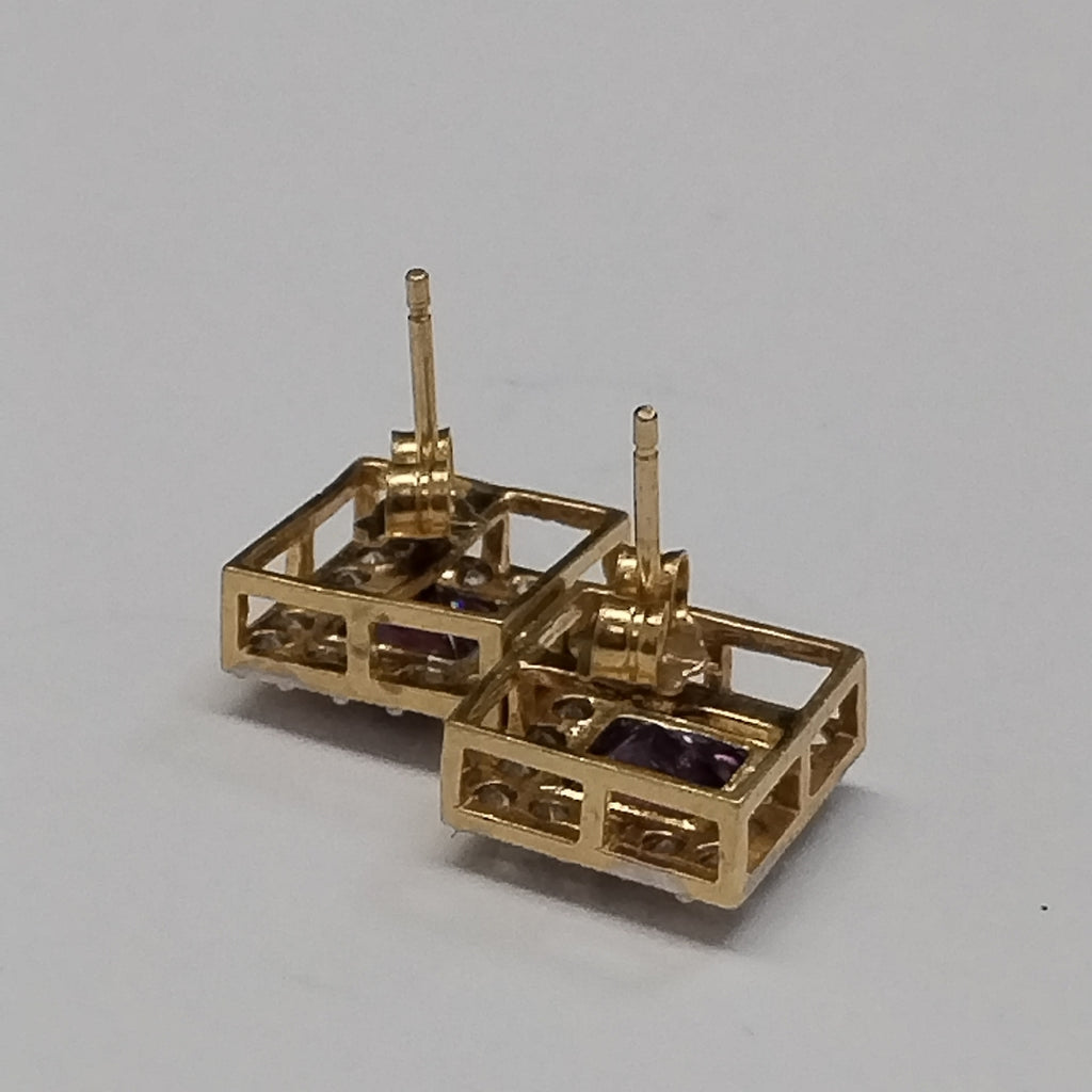 BROQUELES PAR ORO 14 K 3,20 GRMS (SEMINUEVO)