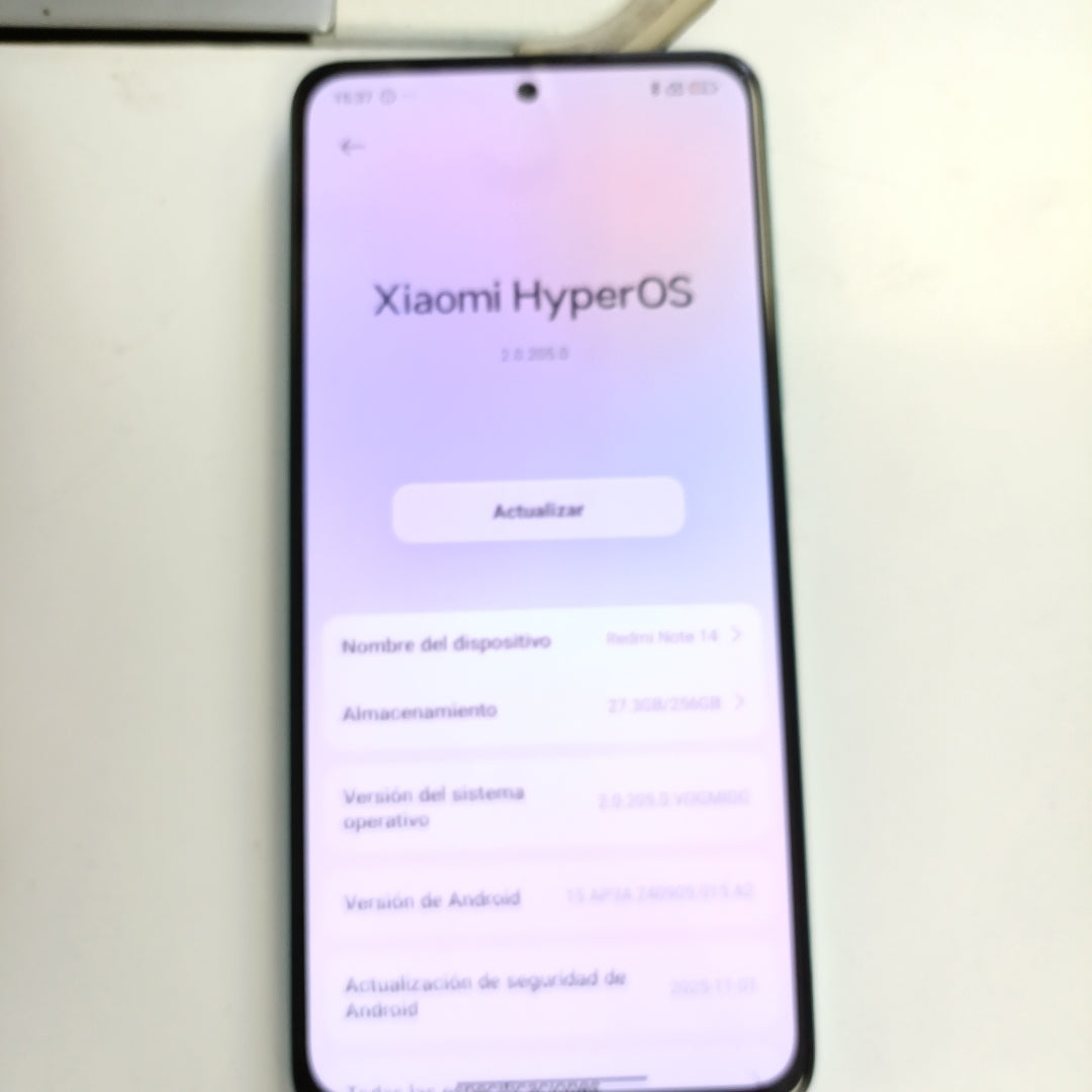CELULAR XIAOMI REDMI NOTE 14 24117RN76L (2025) 256 GB 8 GB RAM (SEMINUEVO)