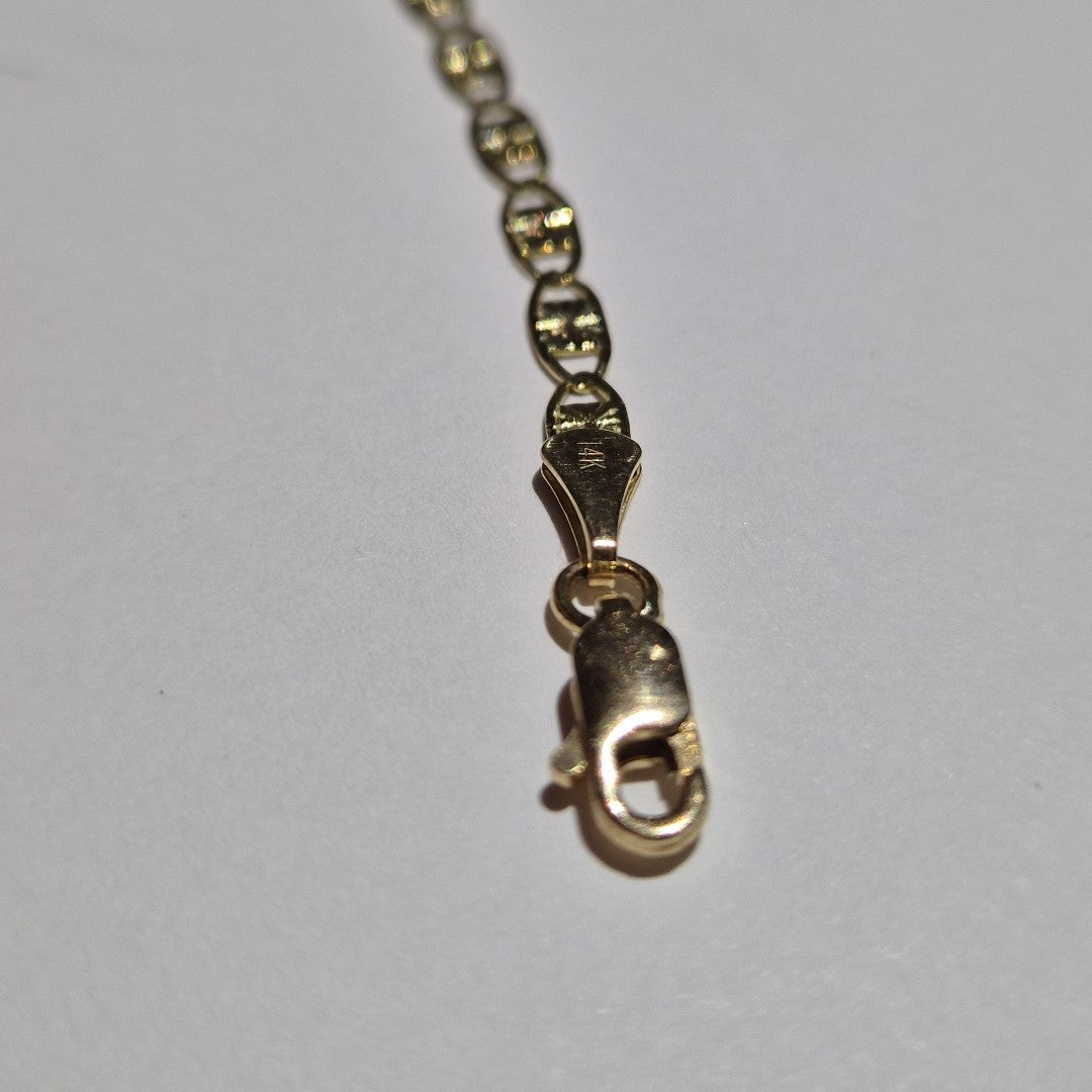PULSERAS GUCHI ORO 14K 18 CM 2.8 GR (NUEVO)
