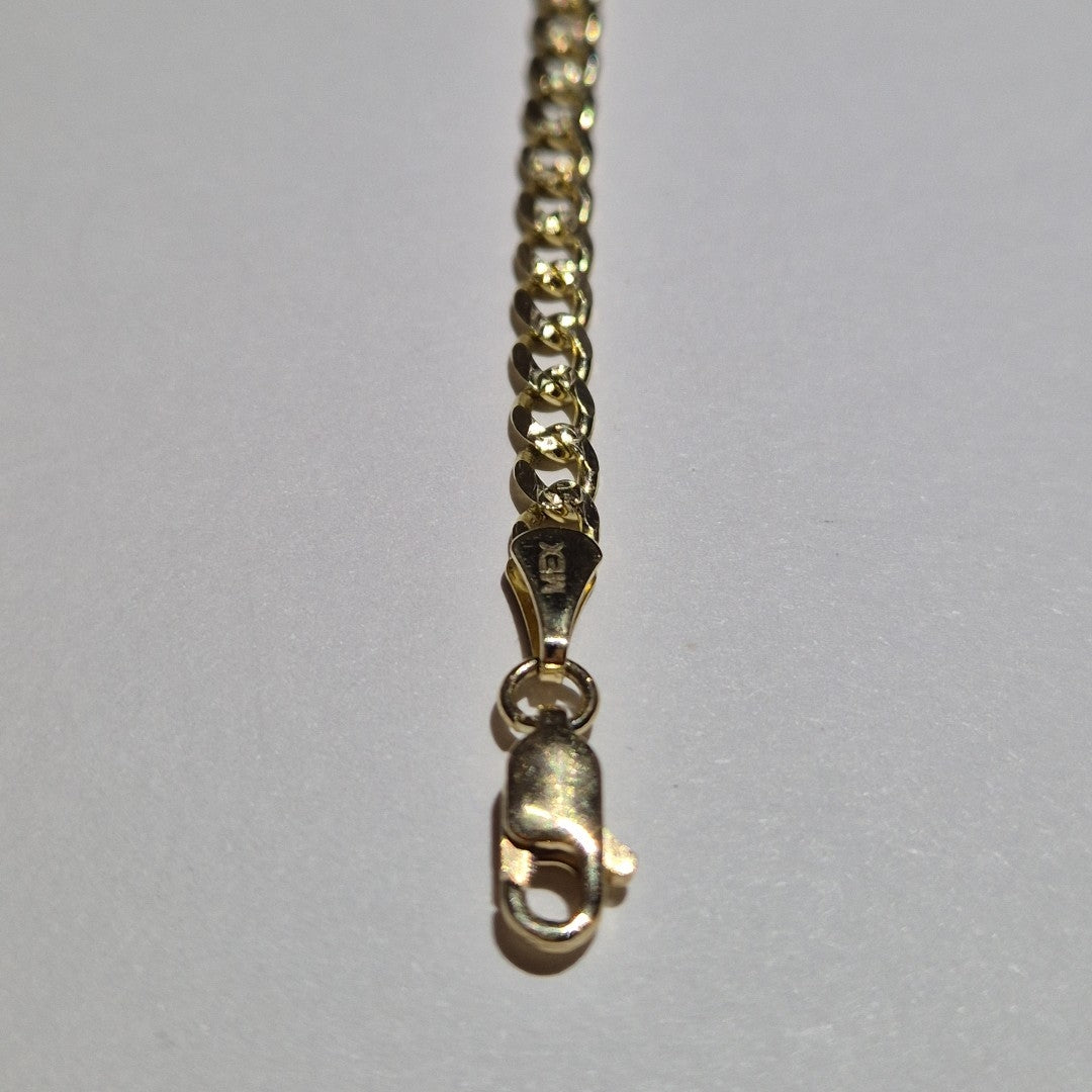 PULSERAS BARBADA ORO 14K 21 CM 5.3 GR (NUEVO)