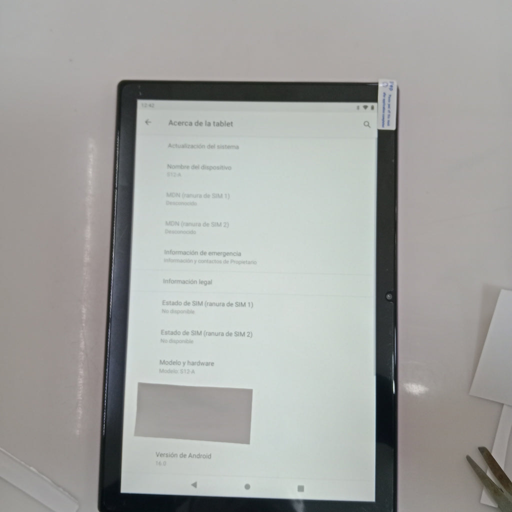 TABLETA OTRAS MARCAS OTROS MODELOS 1 TB 16 GB RAM (SEMINUEVO)