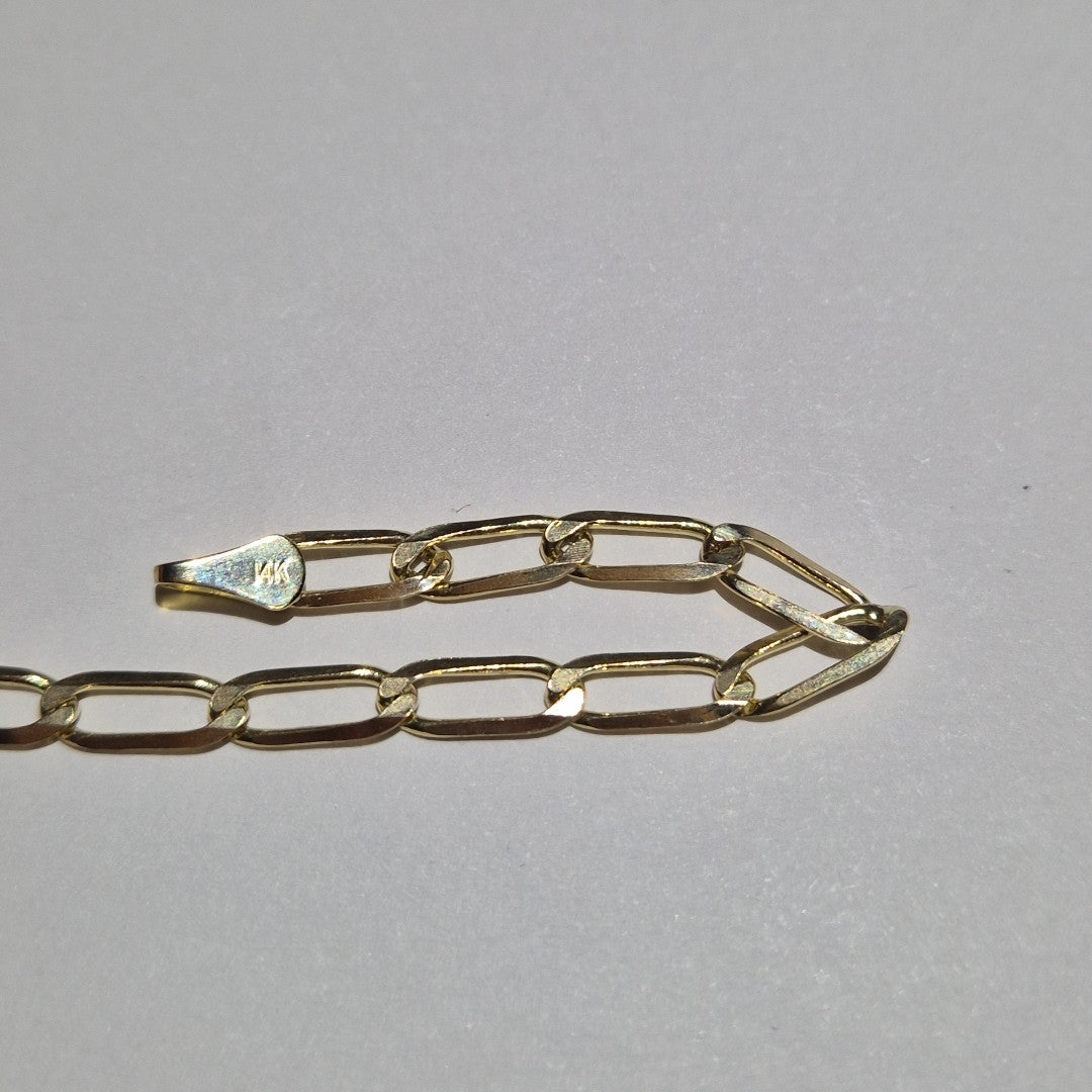 PULSERA ESLABON 14K 21 CM 4.1 GR (NUEVO)