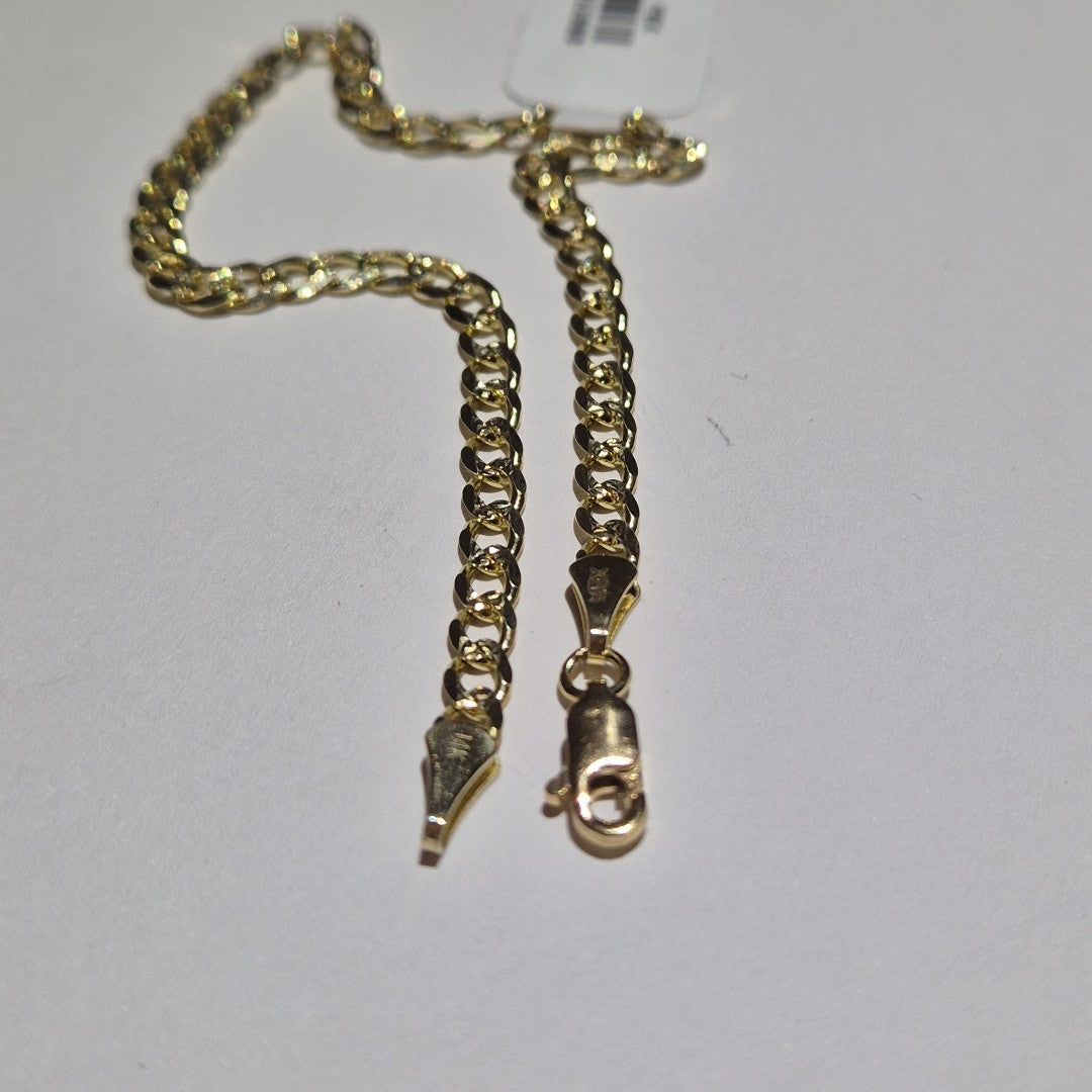 PULSERAS BARBADA ORO 14K 21 CM 5.3 GR (NUEVO)