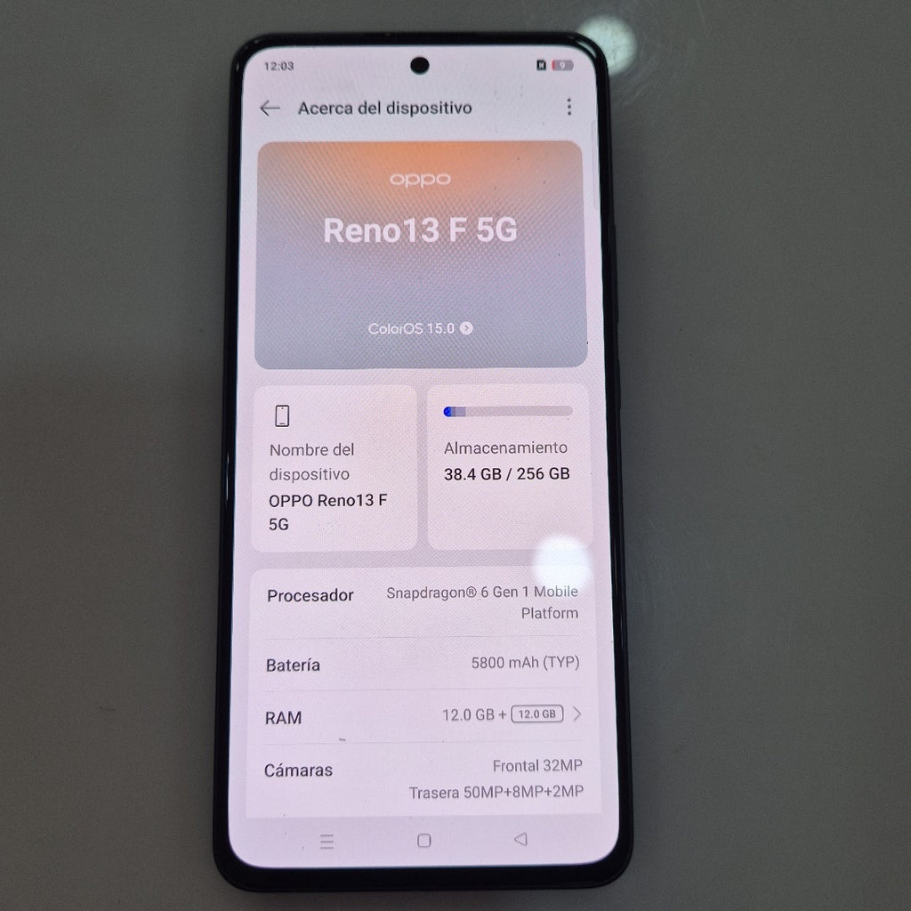 CELULAR OPPO RENO 13F 5G CPH2699 (2025) 256 GB 12 GB RAM (SEMINUEVO)