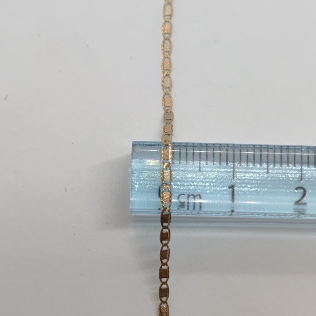 CADENA ORO COMBINADO 14 K 1.2 GRMS (SEMINUEVO)