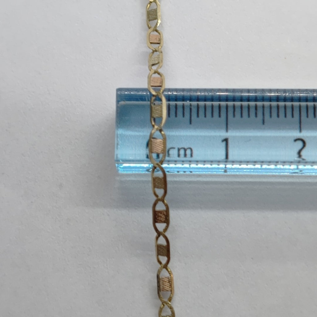CADENA ORO COMBINADO 10 K 3,30 GRMS (SEMINUEVO)