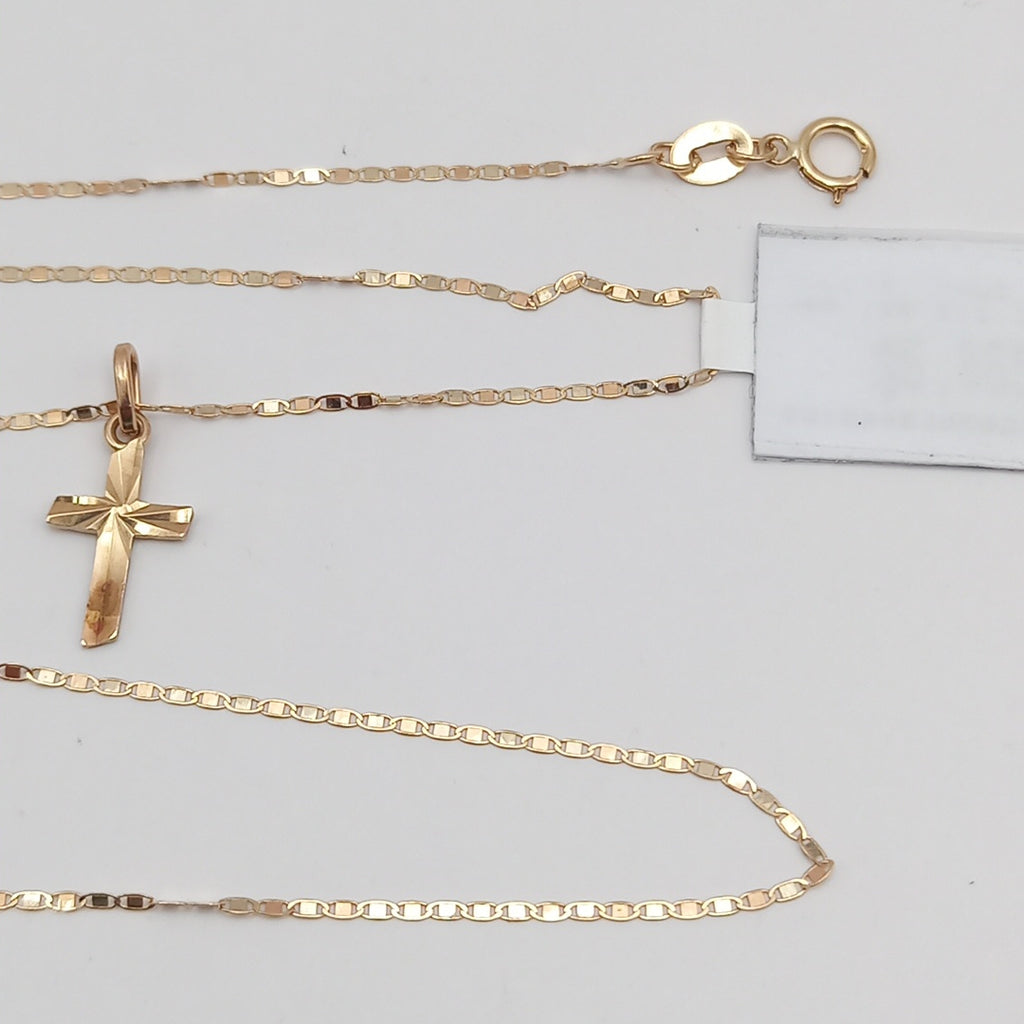 CADENA, CRUZ, DIJE ORO 10 K 1.3 GRMS (SEMINUEVO)